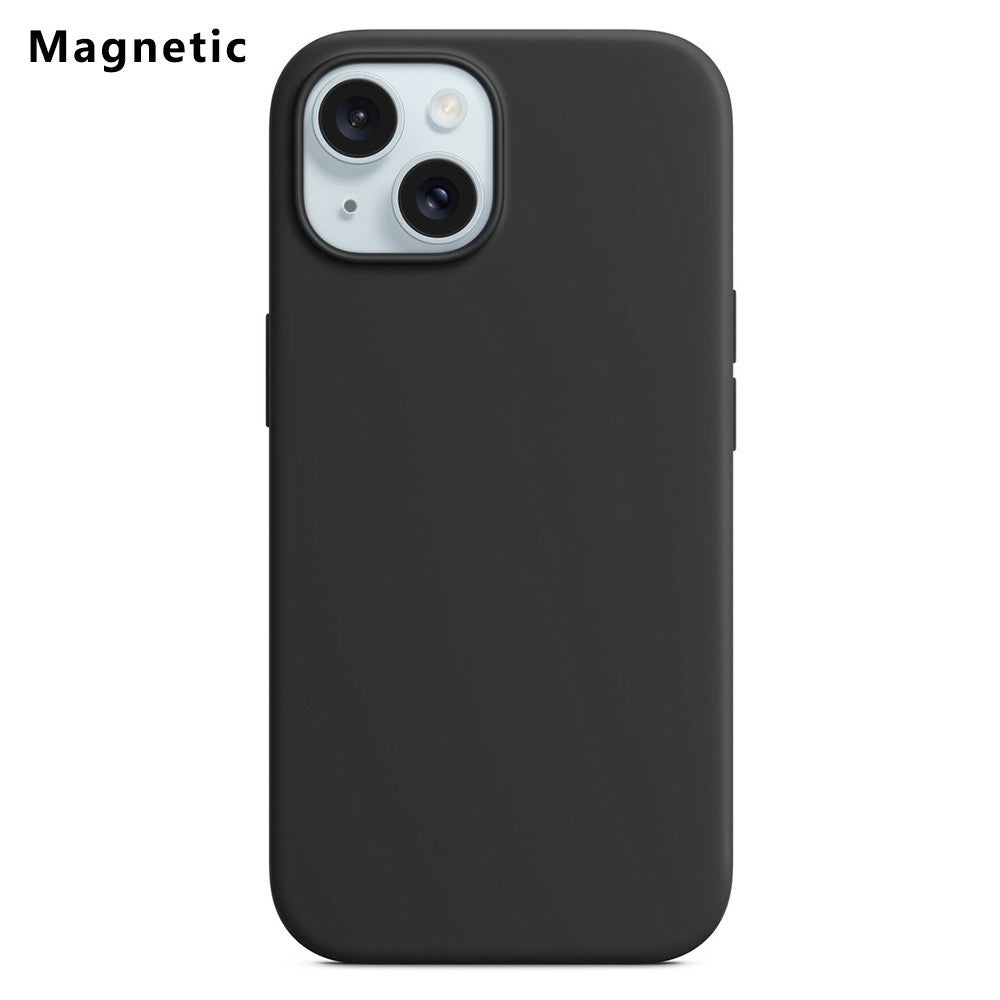 For iPhone 15 Plus Compatible with MagSafe Liquid Silicone Phone Back Cover (No Logo)