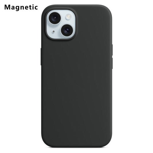 For iPhone 15 Plus Compatible with MagSafe Liquid Silicone Phone Back Cover (No Logo)