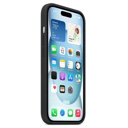 For iPhone 15 Plus Compatible with MagSafe Liquid Silicone Phone Back Cover (No Logo)