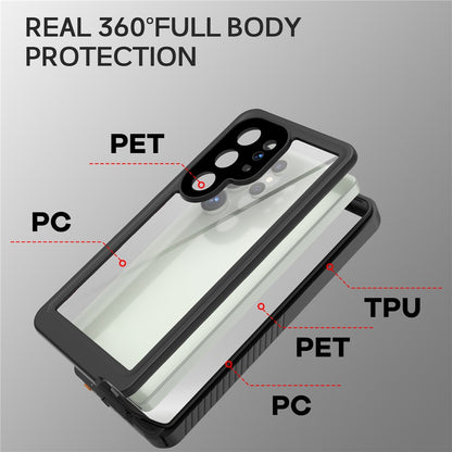 REDPEPPER FS / FM Series For Samsung Galaxy S25 Ultra Waterproof Case IP68 Shockproof Phone Cover