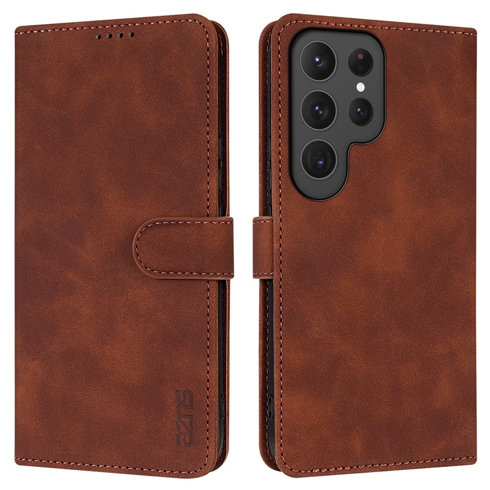 AZNS For Samsung Galaxy S25 Ultra Case PU Leather Wallet Phone Cover