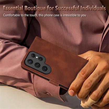 AZNS For Samsung Galaxy S25 Ultra Case PU Leather Wallet Phone Cover
