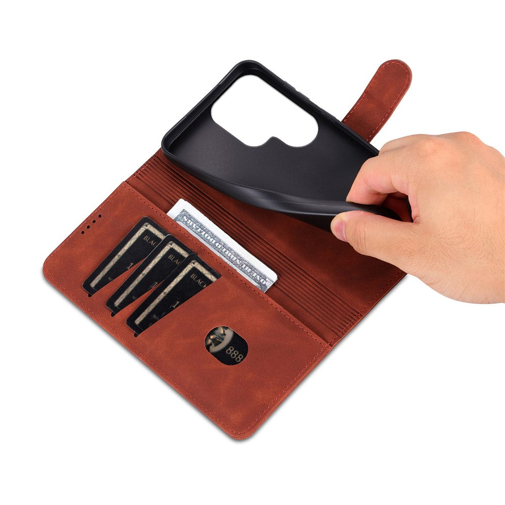 AZNS For Samsung Galaxy S25 Ultra Case PU Leather Wallet Phone Cover