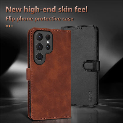 AZNS For Samsung Galaxy S25 Ultra Case PU Leather Wallet Phone Cover