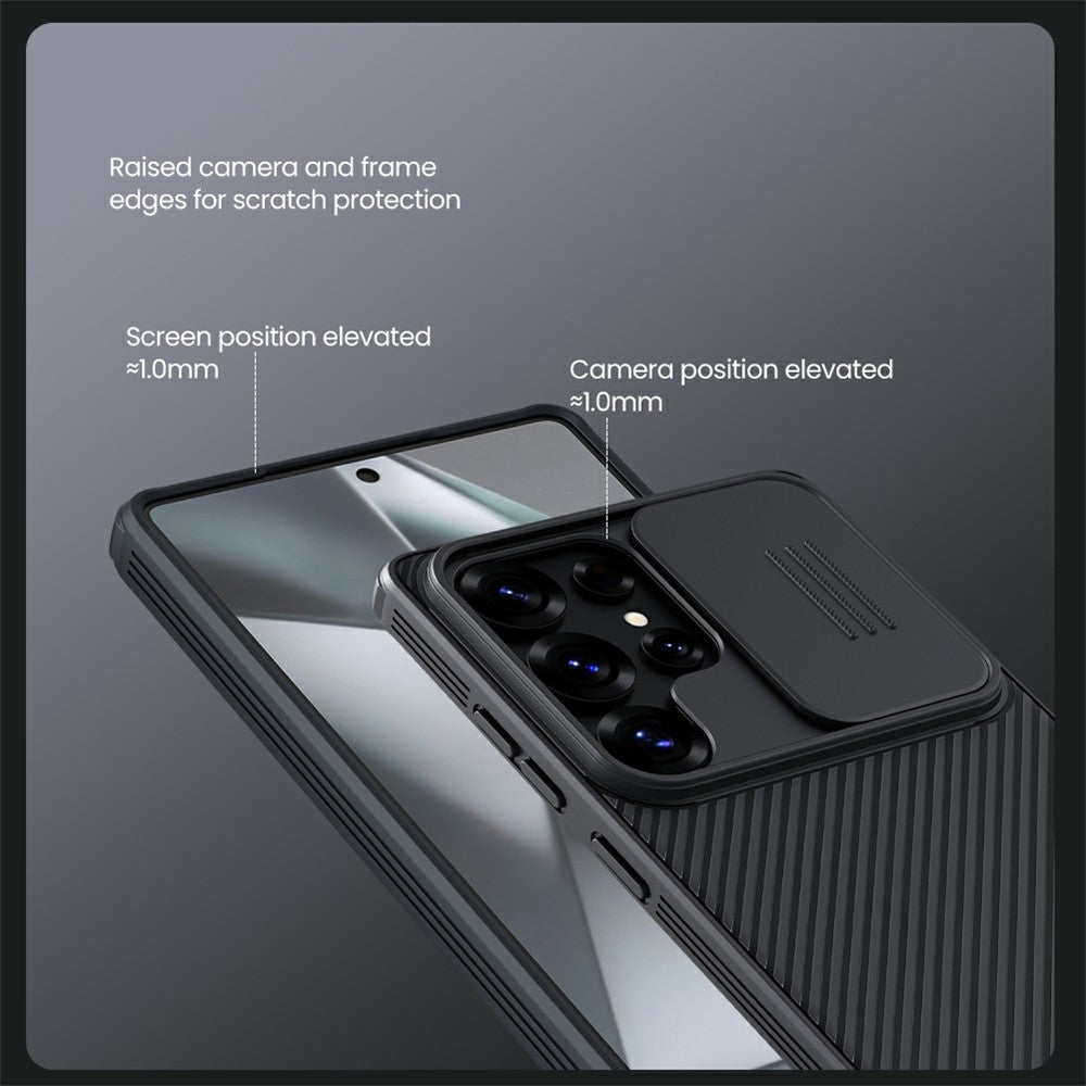 NILLKIN Camshield Pro for Samsung Galaxy S25 Ultra Magnetic Case TPU+PC Phone Cover with Slider Camera