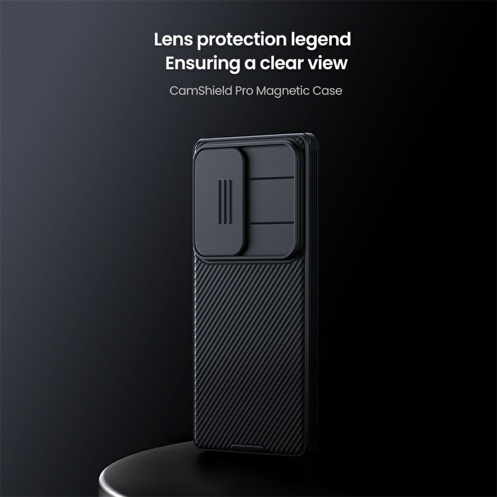 NILLKIN Camshield Pro for Samsung Galaxy S25 Ultra Magnetic Case TPU+PC Phone Cover with Slider Camera
