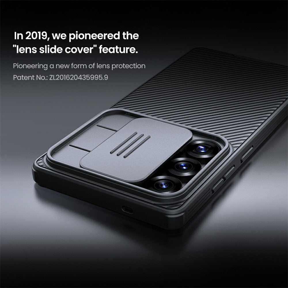 NILLKIN Camshield Pro for Samsung Galaxy S25 Ultra Magnetic Case TPU+PC Phone Cover with Slider Camera