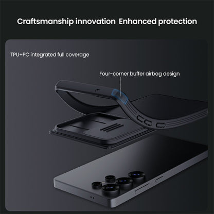 NILLKIN Camshield Pro for Samsung Galaxy S25 Ultra Magnetic Case TPU+PC Phone Cover with Slider Camera