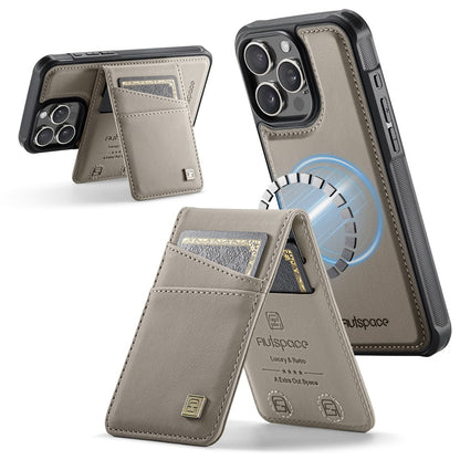 AUTSPACE For iPhone 14 Pro Case  A12 Leather Phone Case with Detachable Card Bag