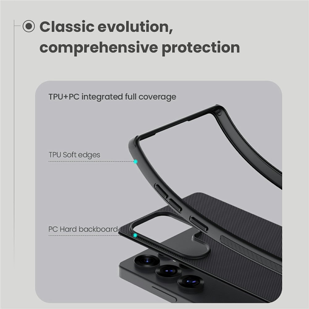 NILLKIN Frosted Shield Pro For Samsung Galaxy S25 Ultra Case Matte PC+TPU Phone Cover