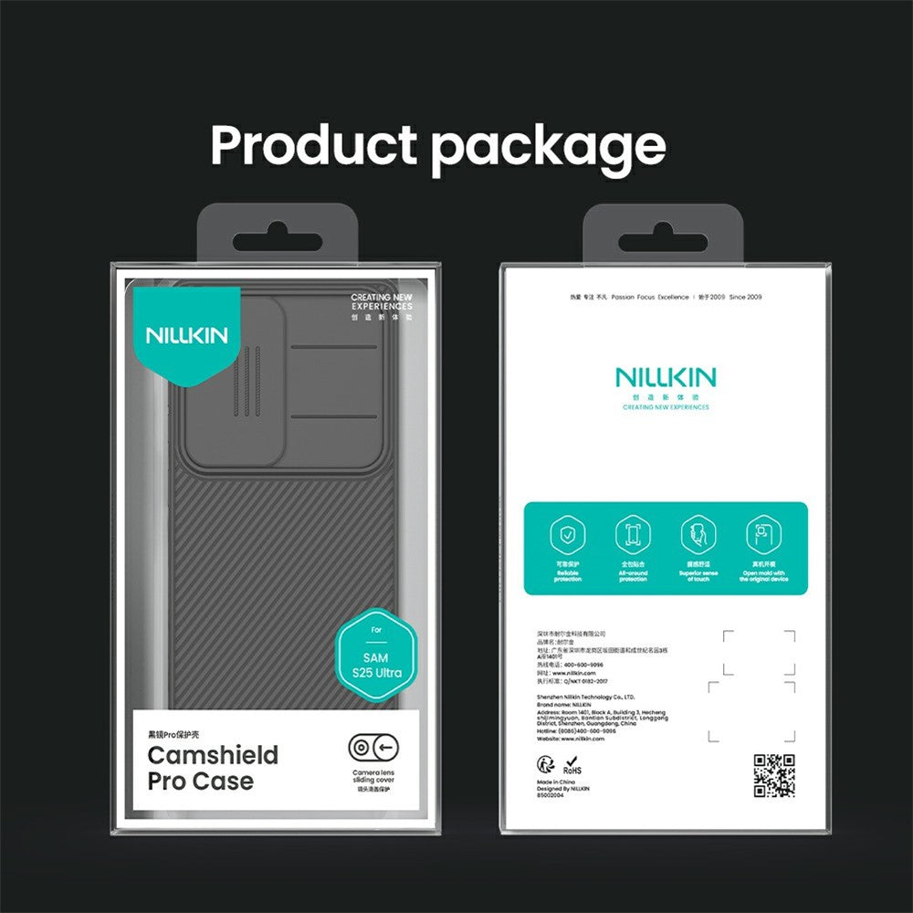 NILLKIN Camshield Pro Series for Samsung Galaxy S25 Ultra Case PC+TPU Slide Camera Lid Phone Cover