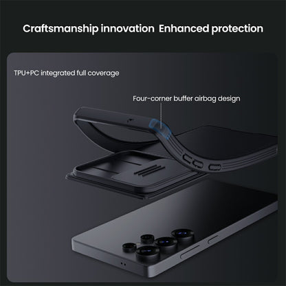 NILLKIN Camshield Pro Series for Samsung Galaxy S25 Ultra Case PC+TPU Slide Camera Lid Phone Cover
