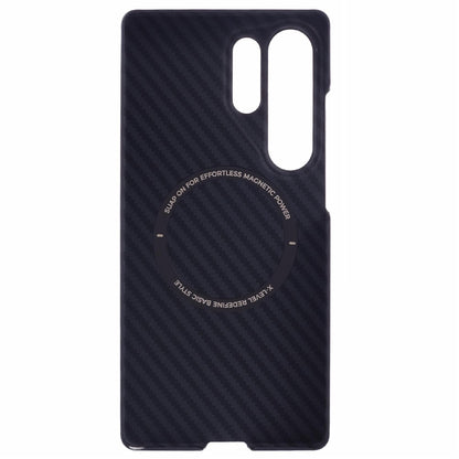 X-LEVEL For Samsung Galaxy S25 Ultra Magnetic Case Ultra-Thin PC Hard Phone Cover Carbon Fiber Texture