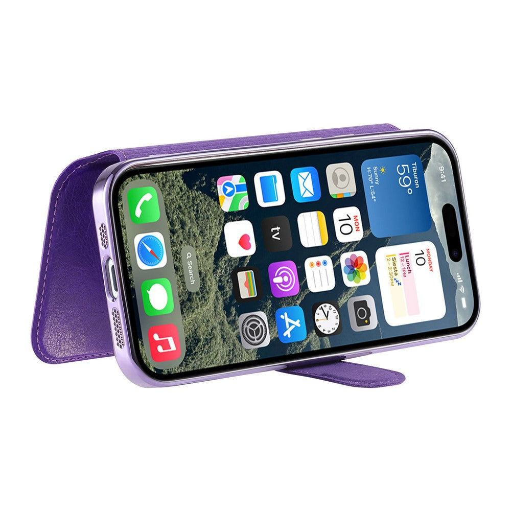 For iPhone 14 Pro Case Compatible with MagSafe Detachable Leather Phone Cover with Lens Film