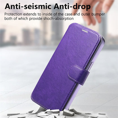 For iPhone 14 Pro Case Compatible with MagSafe Detachable Leather Phone Cover with Lens Film