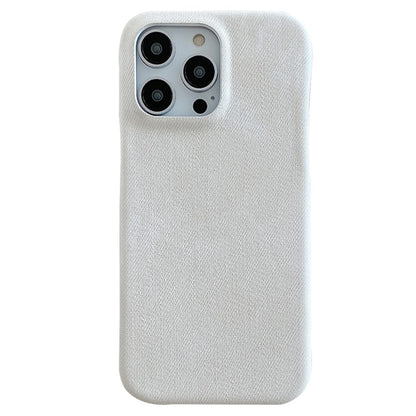 For iPhone 14 Pro Case Jeans Cloth Texture PU Leather + PET Back Cover