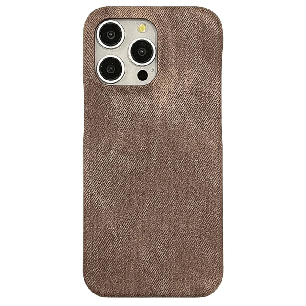 For iPhone 14 Pro Case Jeans Cloth Texture PU Leather + PET Back Cover