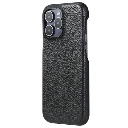 For iPhone 14 Pro Case Litchi Texture PU Leather PET Phone Back Cover