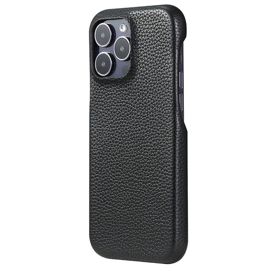 For iPhone 14 Pro Case Litchi Texture PU Leather PET Phone Back Cover