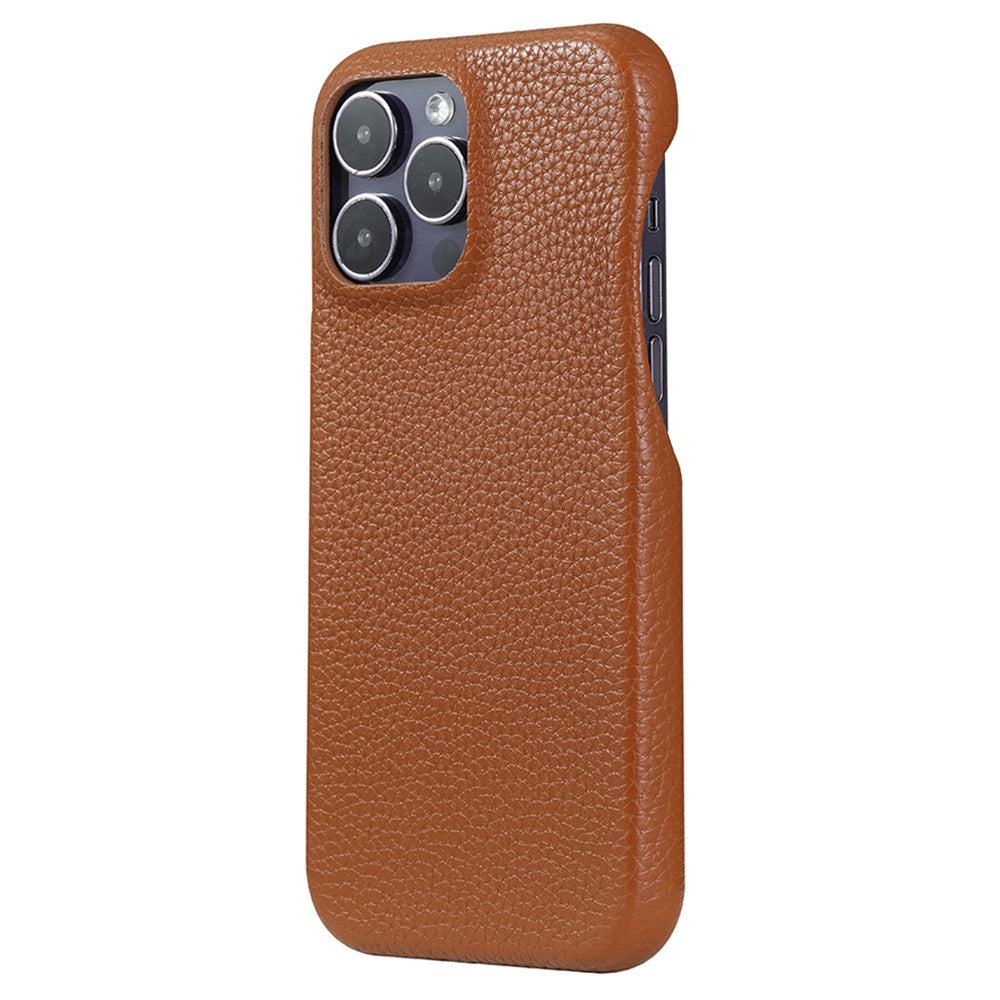 For iPhone 14 Pro Case Litchi Texture PU Leather PET Phone Back Cover