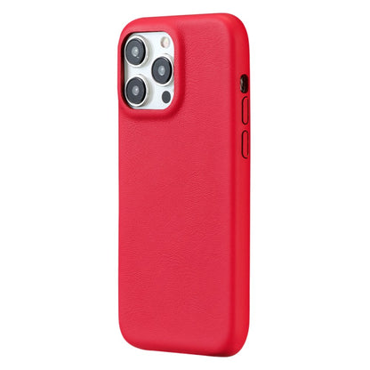 For iPhone 14 Pro Case Skin-Touch Lambskin Texture PU Leather + PET Phone Cover