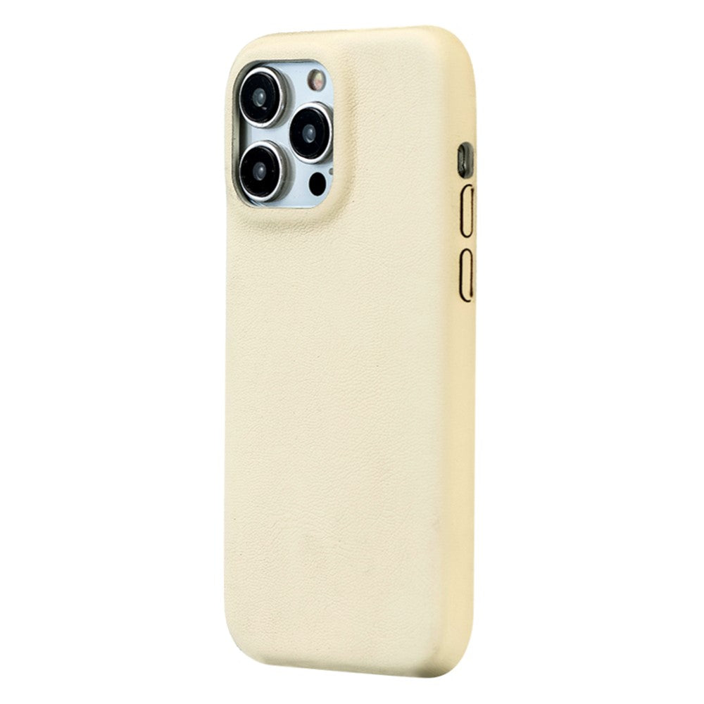 For iPhone 14 Pro Case Skin-Touch Lambskin Texture PU Leather + PET Phone Cover