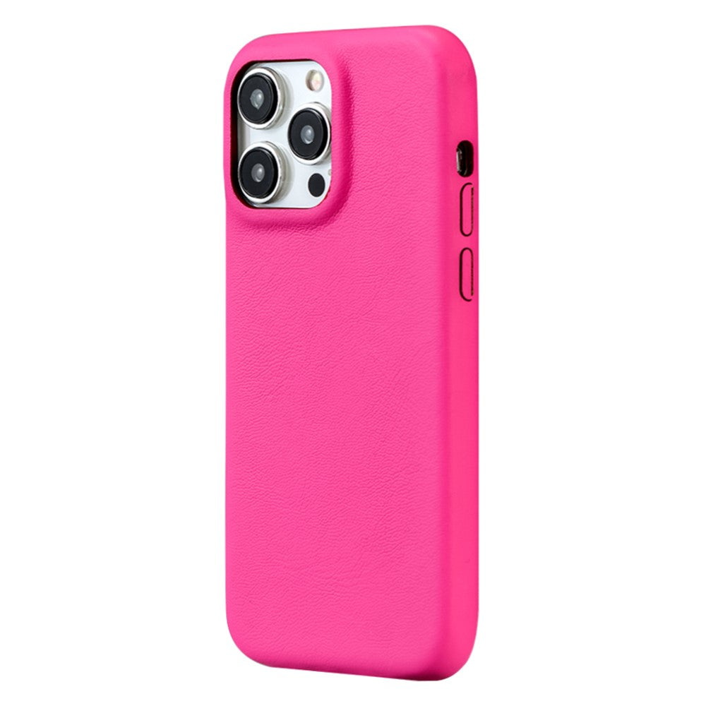 For iPhone 14 Pro Case Skin-Touch Lambskin Texture PU Leather + PET Phone Cover
