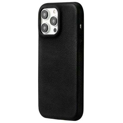 For iPhone 14 Pro Phone Case Skin Touch Litchi Texture Leather Coated PET Mobile Cover