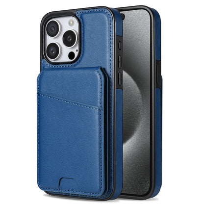 For iPhone 14 Pro Case Compatible with MagSafe Detachable Card Holder Kickstand Leather Phone Back Cover