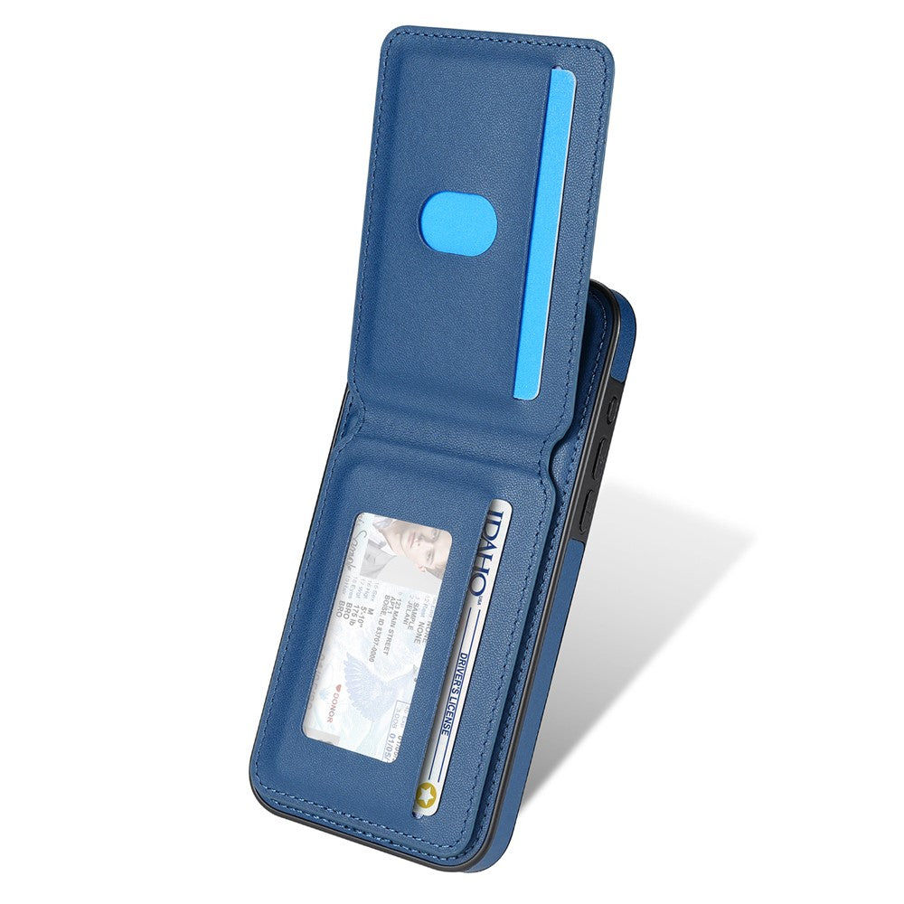 For iPhone 14 Pro Case Compatible with MagSafe Detachable Card Holder Kickstand Leather Phone Back Cover