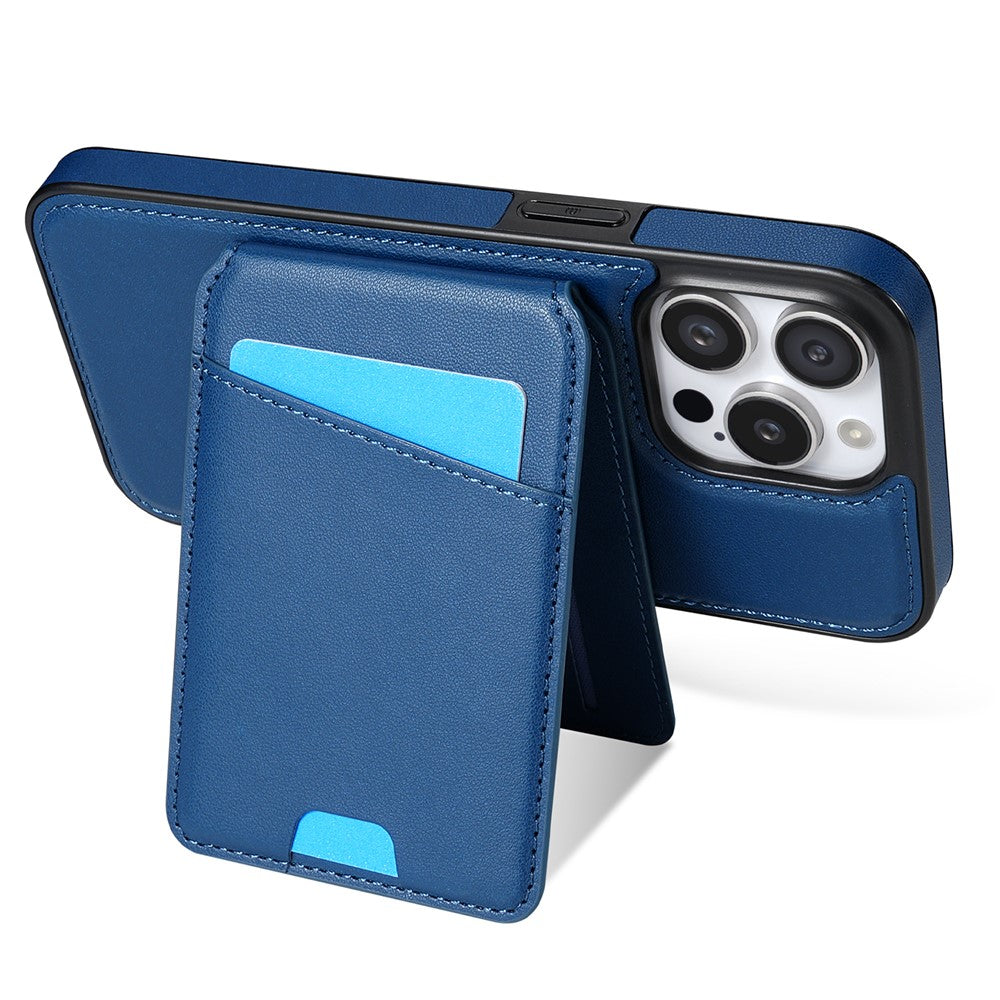 For iPhone 14 Pro Case Compatible with MagSafe Detachable Card Holder Kickstand Leather Phone Back Cover