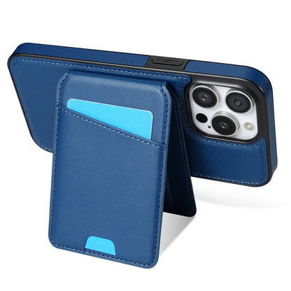 For iPhone 14 Pro Case Compatible with MagSafe Detachable Card Holder Kickstand Leather Phone Back Cover