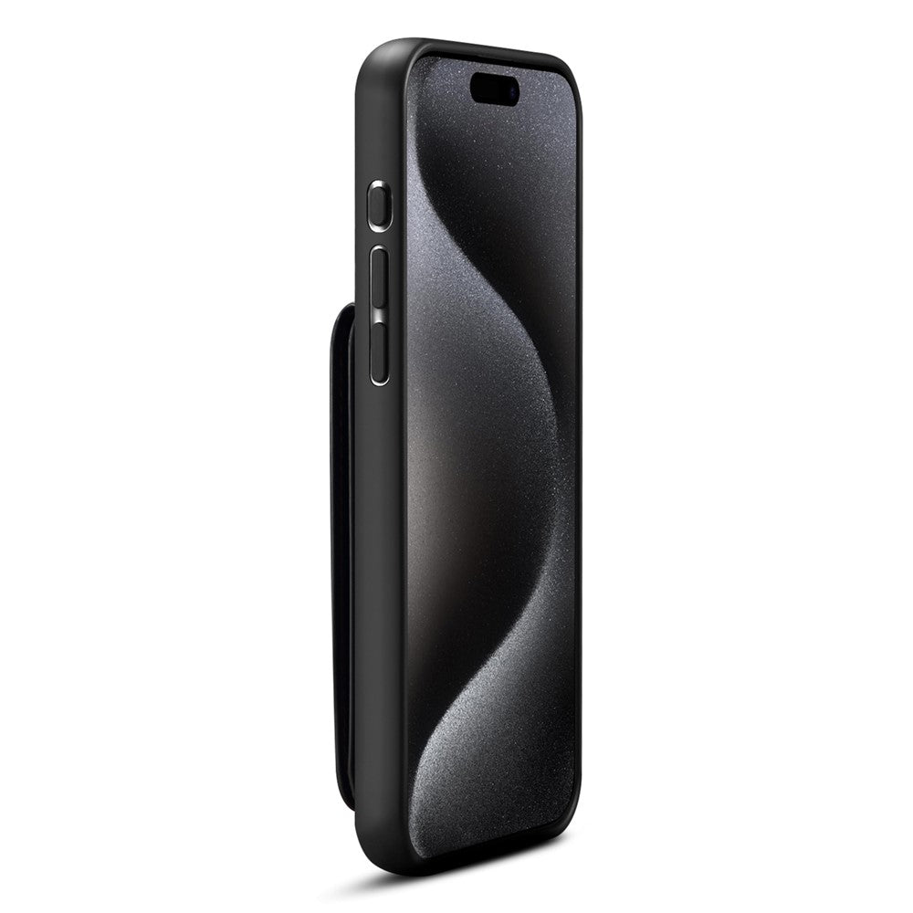 ESEBLE E3 For iPhone 14 Pro Magnetic Case with Detachable Card Holder Leather + TPU RFID Blocking Phone Cover