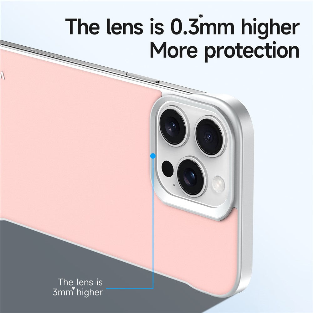 SULADA For iPhone 16 Pro Case Frameless PU + PC Back Phone Cover