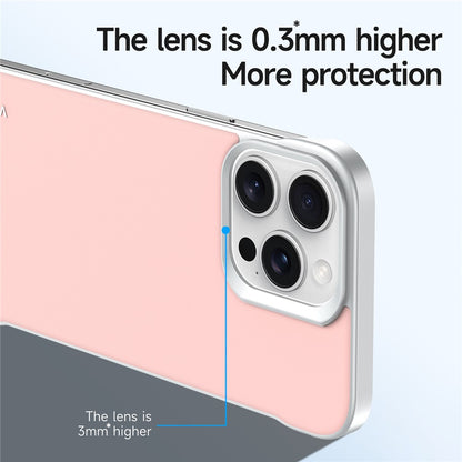 SULADA For iPhone 16 Pro Case Frameless PU + PC Back Phone Cover