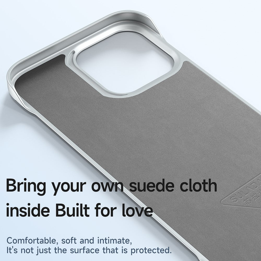 SULADA For iPhone 16 Pro Case Frameless PU + PC Back Phone Cover