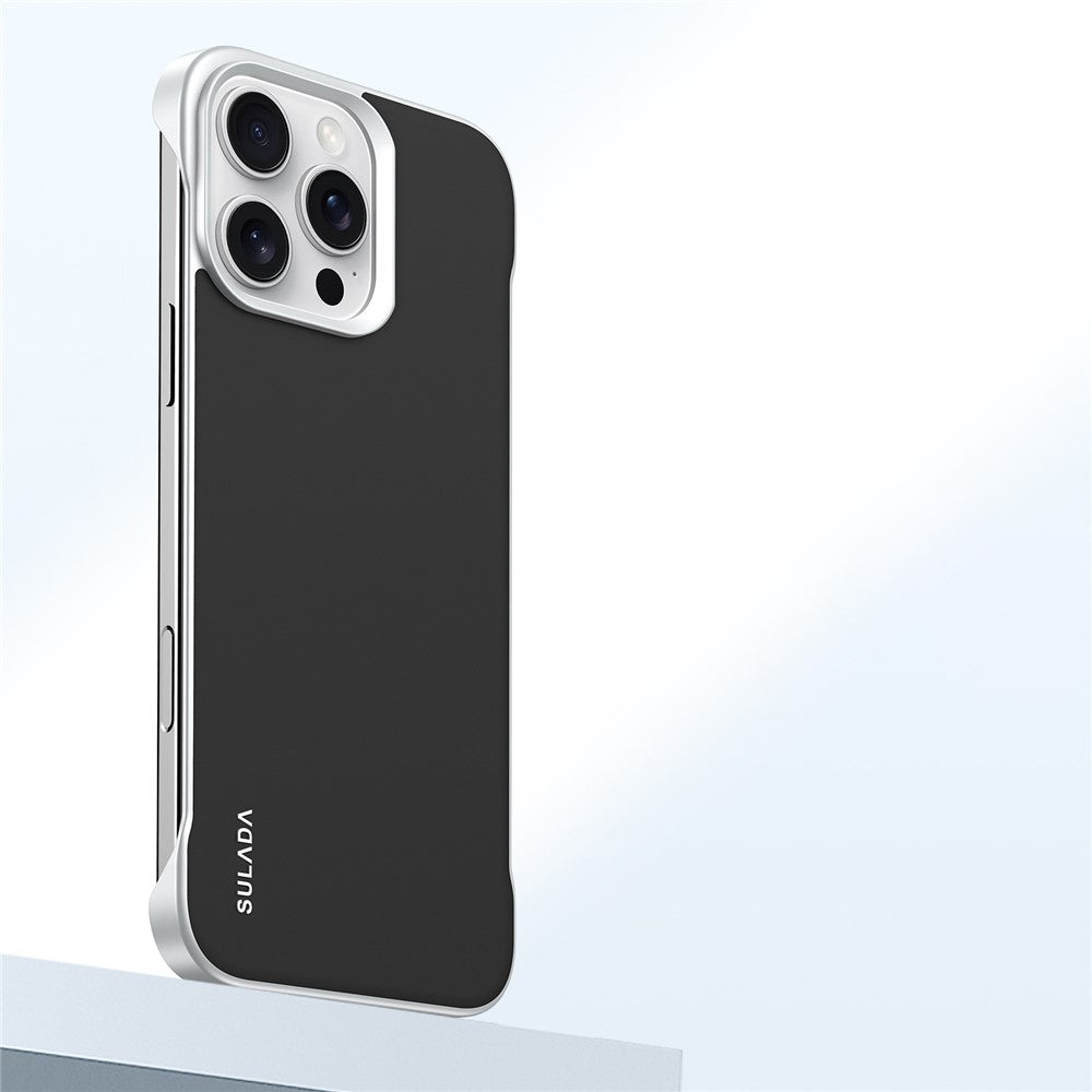 SULADA For iPhone 16 Pro Case Frameless PU + PC Back Phone Cover