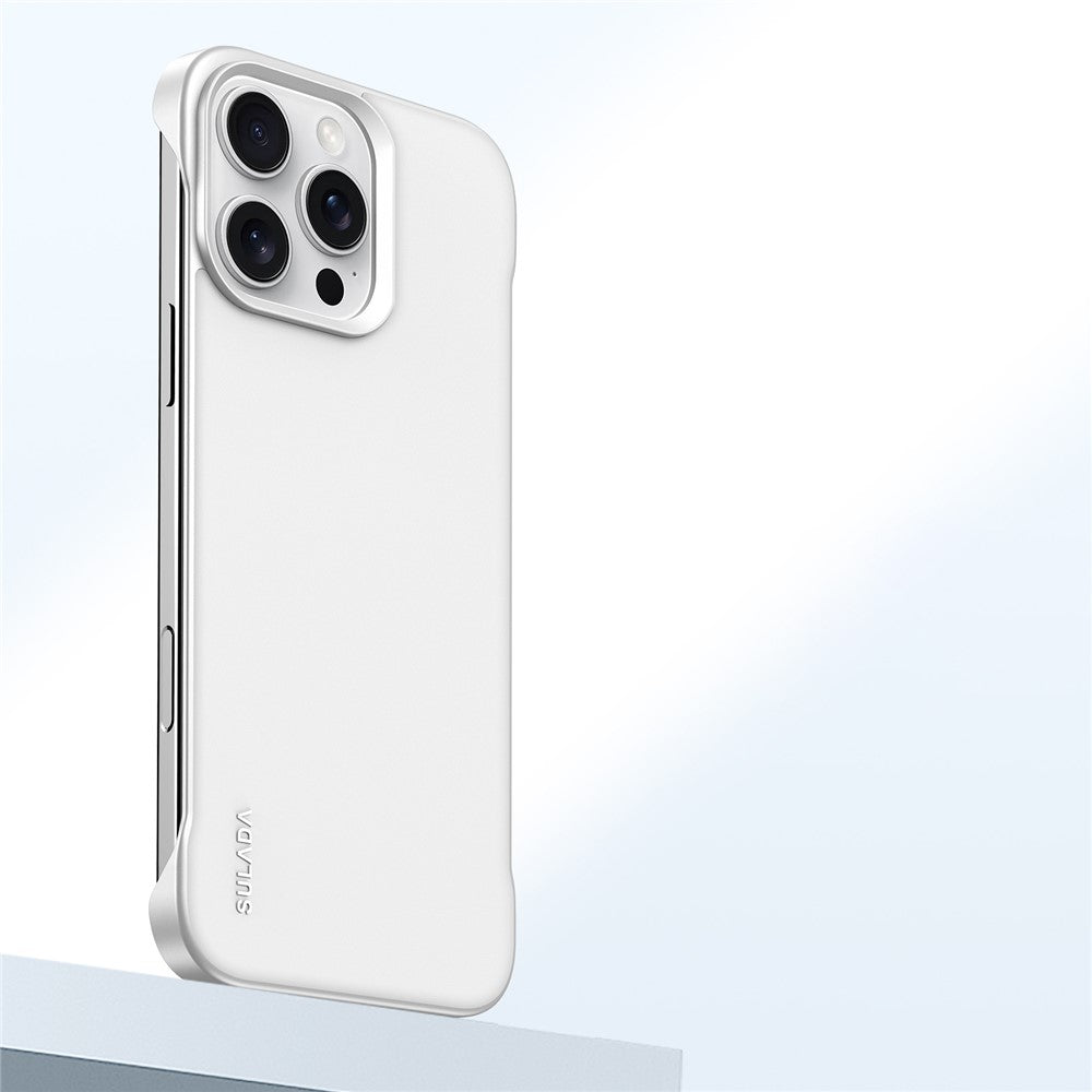 SULADA For iPhone 16 Pro Case Frameless PU + PC Back Phone Cover