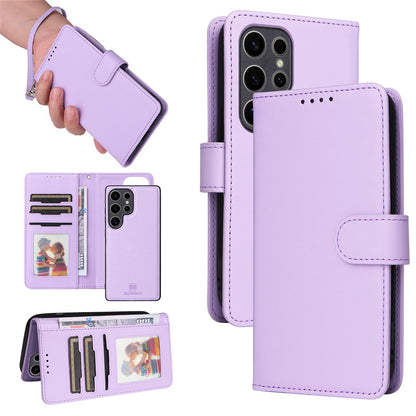 For Samsung Galaxy S25 Ultra Magnetic Case BETOPNICE Detachable PU Leather Phone Cover with Strap