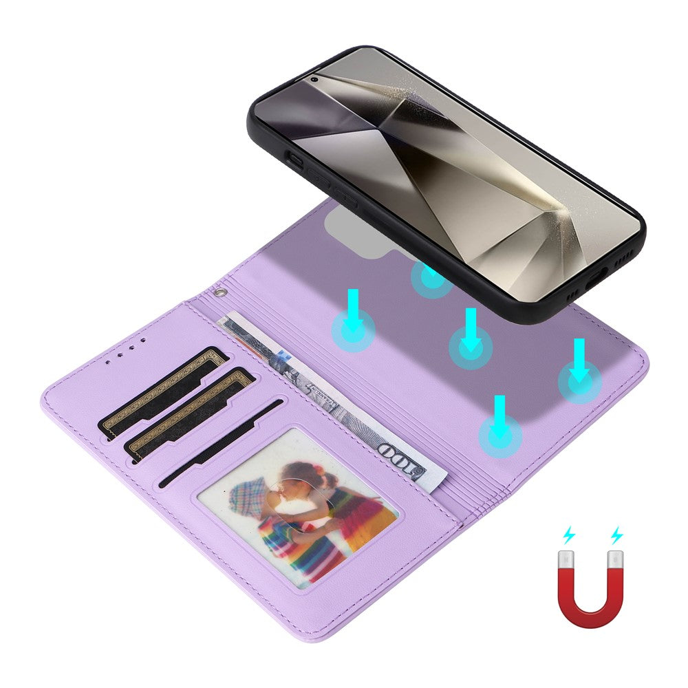 For Samsung Galaxy S25 Ultra Magnetic Case BETOPNICE Detachable PU Leather Phone Cover with Strap