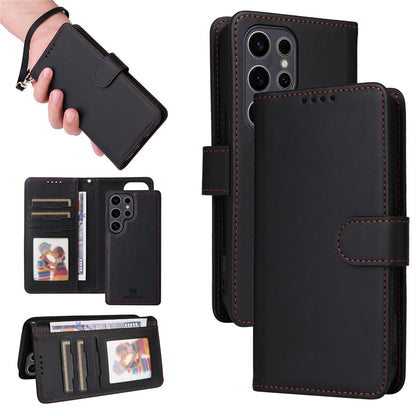 For Samsung Galaxy S25 Ultra Magnetic Case BETOPNICE Detachable PU Leather Phone Cover with Strap