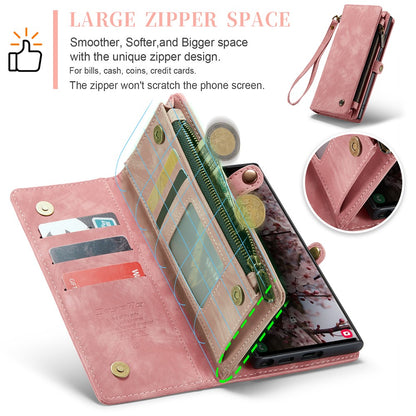 CASEME For Samsung Galaxy S25 Ultra Phone Cases  008 Leather Cover with Detachable Wallet and Strap