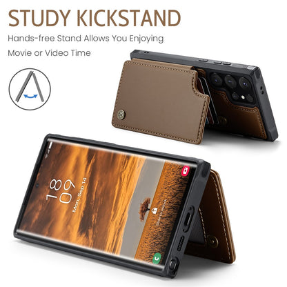 CASEME For Samsung Galaxy S25 Ultra Phone Case  C22 Leather Back Cover with RFID Blocking Card Slots
