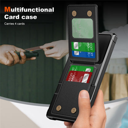 For Samsung Galaxy S25 Ultra Case with Card Slot Kickstand PU Leather + TPU Phone Cover