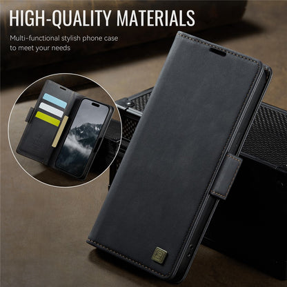 AUTSPACE For iPhone 14 Pro Case  A11 RFID Blocking Retro Leather Cell Phone Wallet Cover