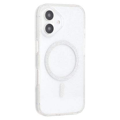 For iPhone 16 Case Compatible with MagSafe 2.0mm PC + TPU Glitter Phone Cover