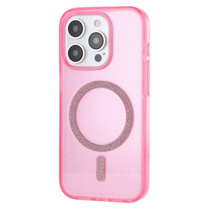 For iPhone 14 Pro Case Compatible with MagSafe 2.0mm PC + TPU Glitter Phone Cover