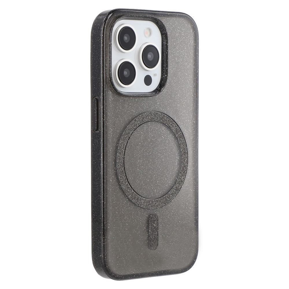 For iPhone 14 Pro Case Compatible with MagSafe 2.0mm PC + TPU Glitter Phone Cover