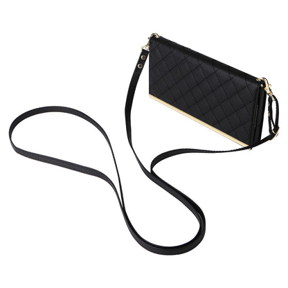 For Samsung Galaxy S25 Ultra Case Suction Cup PU Leather Wallet Phone Cover with Straps