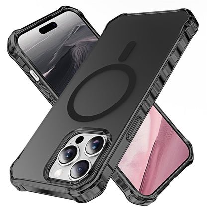 For iPhone 14 Pro Case Compatible with MagSafe Small Wavy Edge PC + TPU Phone Cover